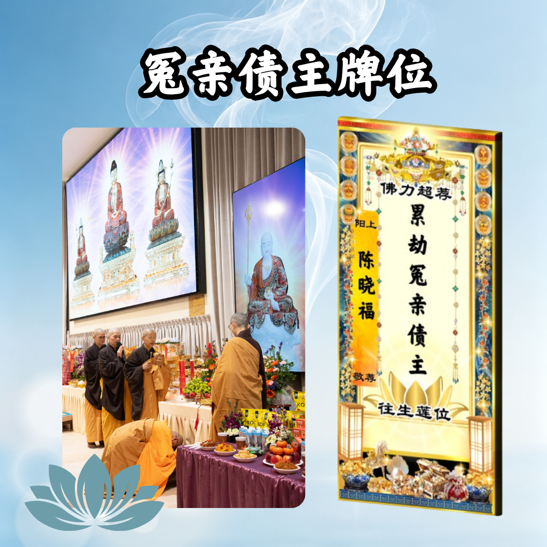 YLP204-累劫冤亲债主超荐牌位(或加点灯、施烧烟供)