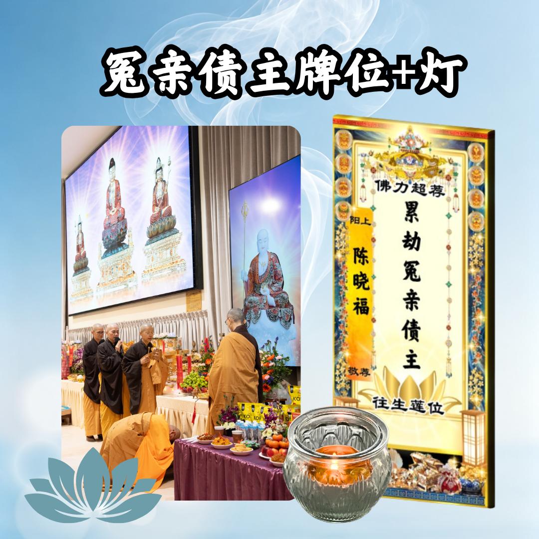 YLP204-累劫冤亲债主超荐牌位（或加点灯、施烧烟供）